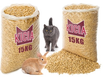 ŻWIREK DREWNIANY DO KUWET DLA KOTA KRÓLIKA 30KG