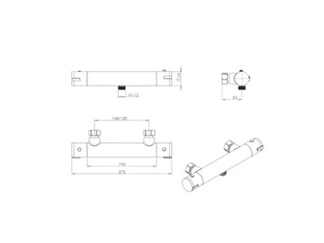 EISL CLAUDIO ТЕРМОСТАТИЧЕСКИЙ ДУШ СО СМЕСИТЕЛЕМ, ХРОМ