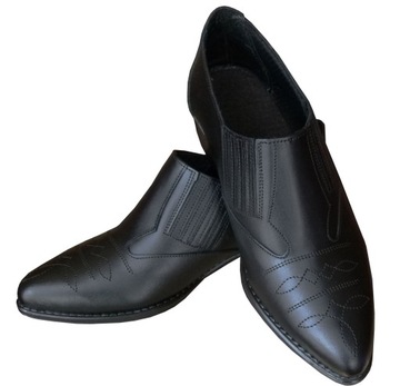 КОЖАНЫЕ КОВБОЙСКИЕ БОТИНКИ МУЖСКИЕ KN, черные, размер 45