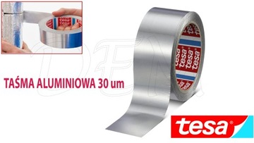 TESA TAŚMA ALUMINIOWA SAMOPRZYLEPNA odkształcalna 50mm x 50m Tesa 60630