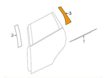 НАКЛЕЙКА НА ДВЕРНУЮ КОРОБКУ MITSUBISHI OUTLANDER 11-18