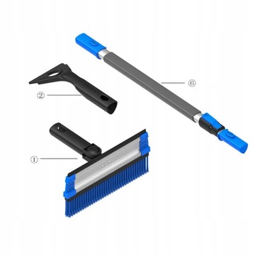 6 в 1 Уборка снега в автомобиле Уборка снега Зачистка