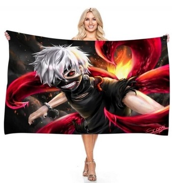 RĘCZNIK PLAŻOWY Z ANIME Tokyo Ghoul 70x140cm
