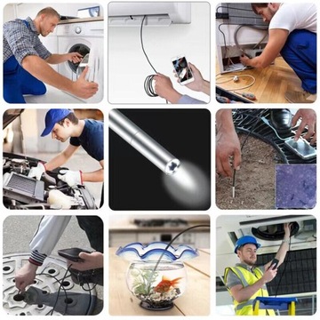 KAMERA INSPEKCYJNA ENDOSKOP 720p USB APP 3,9mm 5m