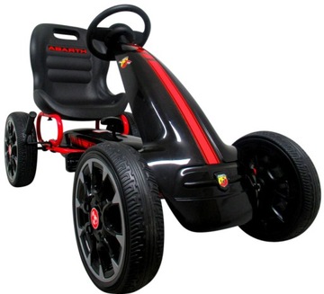 GOKART G6 ABARTH С ПЕДАЛЬЮ, КОЛЕСА ИЗ ПЕНЫ ЭВА, ТОРМОЗ