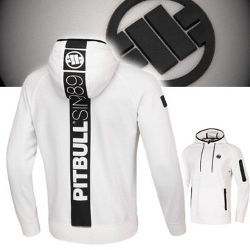 PITBULL WEST COAST BLUZA MĘSKA Z KAPTUREM STAFFORD 300g BIAŁA XXL