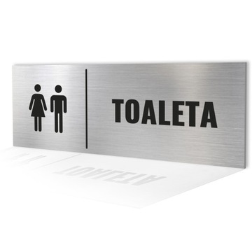 TABLICZKA TOALETA TABLICZKA WC ALUMINIOWA TABLICZKA TOALETA DAMSKO MĘSKA