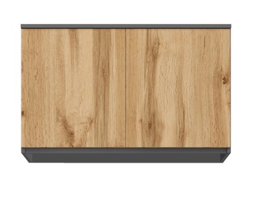 ШКАФ 90СМ MONIA 2D2SZ + ГРАФИТОВЫЙ ВЕРХНИЙ WOTAN