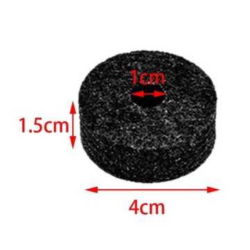 10шт фетровая подставка для тарелок, круглая, простая в использовании фетровая фетровая шляпа, черная