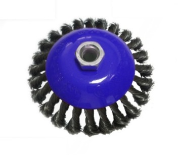 SZCZOTKA DO SZLIF. STOŻKOWA 100 MM DRUT SKRĘTNY