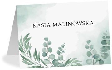 Winietki EUKALIPTUS 2 ślub chrzest komunia