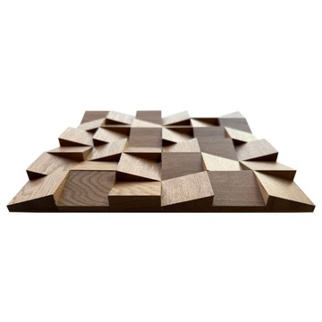 Panel Akustyczny drewniany 30x30x2,2cm Mozaika Dyfuzor DĄB GOLD