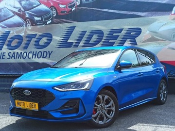 Ford Focus IV Hatchback Facelifting 1.0 EcoBoost 125KM 2022 Ford Focus miękka HYBRYDA, na gwarancji, ST-line,, zdjęcie 2