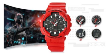 Pánske hodinky CASIO G-SHOCK GA-100B-4AER + BOX