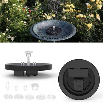 ПЛАВАЮЩИЙ ФОНТАН СОЛНЕЧНЫЙ САД, ЦВЕТНЫЕ RGB 6 ЭФФЕКТОВ ДЛЯ ПРУДА