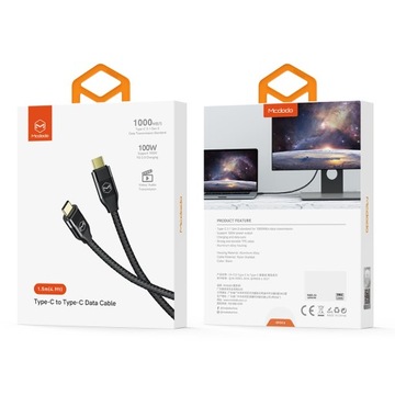 КАБЕЛЬ MCDODO ДЛЯ МОНИТОРА USB-C 3.1 PD 2M