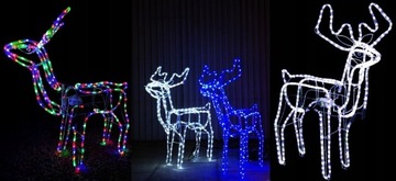 СВЕТОДИОДНАЯ ВСПЫШКА XXL ОЛЕНЬ ДВИГАЕТ ГОЛОВУ, ДВИГАЕТСЯ ЛАМПА