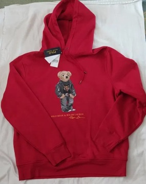 POLO RALPH LAUREN bluza męska kaptur z misiem M