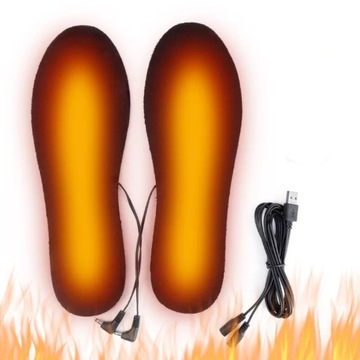 Стельки для обуви с подогревом, термостельки, утеплитель для ЗИМЫ USB 35-44