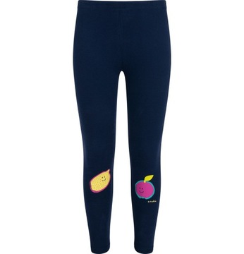 Legginsy dziewczęce leginsy getry dziecięce 158 z owocami bawełna Endo