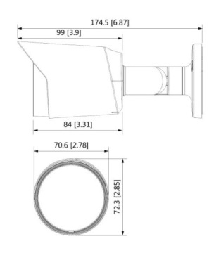 КАМЕРА 4 в 1 BCS-TA18FWR3-G / 8 Мп, 2,8 мм