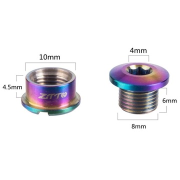 Титановые шатунные болты, гайки звездочки