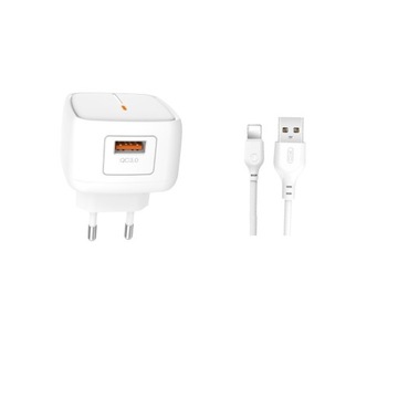 XO ładowarka sieciowa L59 QC 3.0 18W 1x USB biała