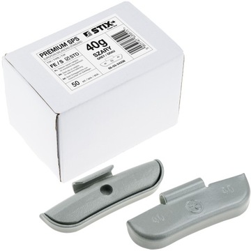 CIĘŻARKI NABIJANE STALOWE DO FELG STALOWYCH STD FE/S 40G 50 SZT. STIX