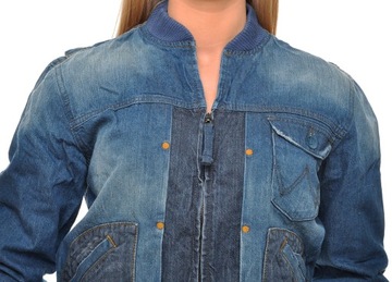 WRANGLER kurtka BLUE jeans DENIM JACKET _ S