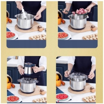 Многофункциональная электрическая мясорубка для нарезки мяса 5л 400Вт