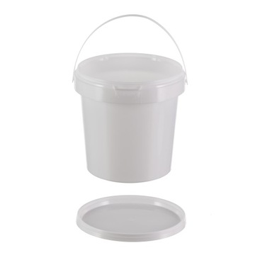 ВЕДРО ПЛАСТИКОВОЕ ДЛЯ ЕДЫ 1Л С КРЫШКОЙ И СЕРТИФИКАТОМ 10 шт.