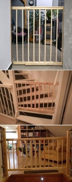 Детские ворота безопасности для лестниц 72-122, высота 76