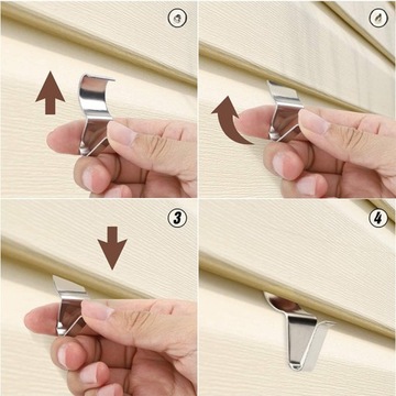 КРЮЧКИ-ГИРЛАНДЫ ДЛЯ НАРУЖНОГО ШКАФА БАЛКОНА СКРЫТОЙ НЕРЖАВЕЮЩЕЙ СТАЛИ