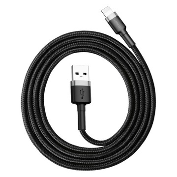 КАБЕЛЬ BASEUS STRONG USB ДЛЯ LIGHTNING IPHONE IPAD ПЛЕТЕННЫЙ КАБЕЛЬ 2.4A 1M