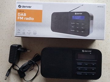 Radio przenośne Denver DAB-42, DAB+, FM, czarne