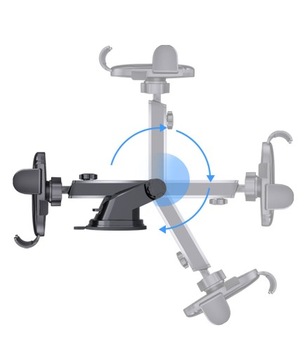 ПРОЧНЫЙ ВРАЩАЮЩИЙСЯ АВТОДЕРЖАТЕЛЬ НА ПРИБОРНУЮ ПАНЕЛЬ ДЛЯ ТЕЛЕФОНА