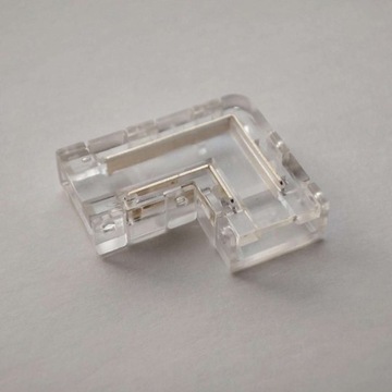 Угловой разъем для светодиодной ленты 8 мм, угловой L, 2 PIN