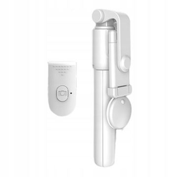 Stabilizator statywu do telefonu ze zdalnym białym