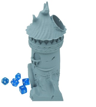 Каменная башня для игры в кости - Dice Tower Светло-серый