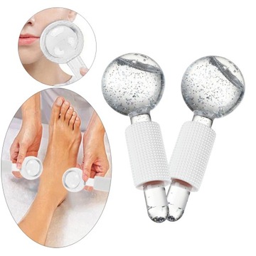 2 szt. Globusy Roller Ball Różowy Biały 13,5 x 5 c