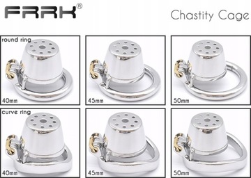 FRRK Маленькая мужская клетка для члена целомудрия с устройством