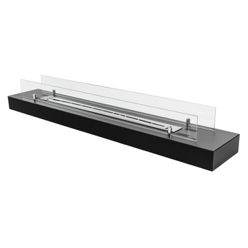 BIOKOMINEK 1200mm FLAME BOX z SZYBĄ na stół, komodę, na taras, na balkon