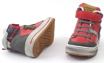 ДЕТСКИЕ БОТИНКИ TRAPERS AMERICAN CLUB GC25 ОБУВЬ НА ЛИПУЧКЕ И МОЛНИИ 31