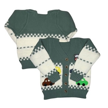 Ubranka dziecięce niemowlęce Sweterek chłopca Prezent Komunia Majówka 104