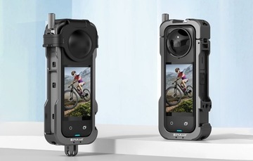ЗАЩИТНЫЙ МЕТАЛЛИЧЕСКИЙ КОРПУС PULUZ С КРЫШКОЙ ОБЪЕКТИВА ДЛЯ КАМЕРЫ INSTA360 X4