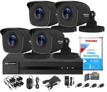 Комплект мониторинга 4in1 Black 4Mpx - Hikvision