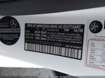 Mercedes AMG GT C190 2021 Mercedes-Benz AMG GT 2021 r., 3,0L GT 43 4-DOOR COUPE 3.0 Benzyna 362KM, zdjęcie 11