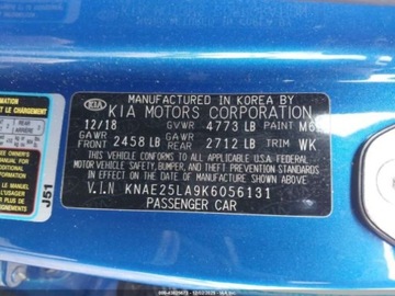 Kia Stinger Liftback 2.0 T-GDI 255KM 2018 Kia Stinger 2.0 255 KM, RWD, piekny kolor, male uszkodzenia, ubezpieczalnia, zdjęcie 15