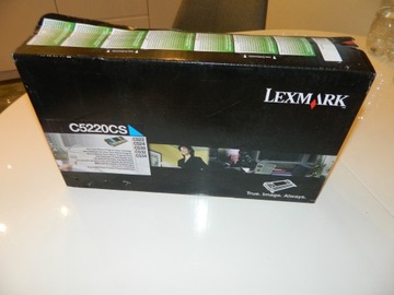 Toner Lexmark C5220CS Cyan oryginał