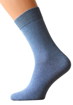 GŁADKIE MĘSKIE SKARPETY ELEGANCKIE 40-41